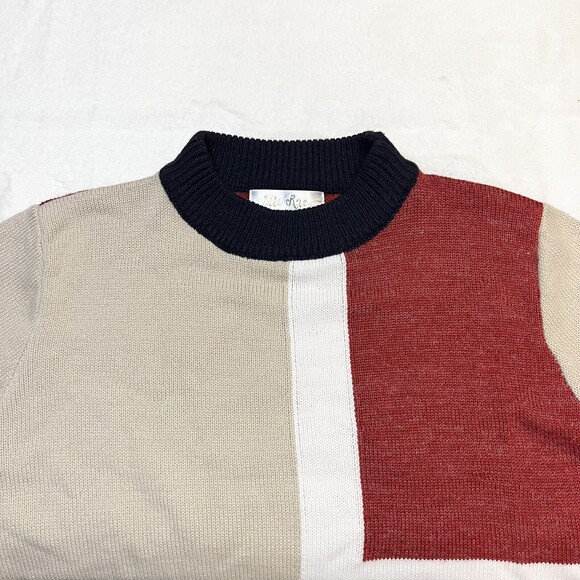 Elle Rae Color Block Sweater Women’s Sz Small - Picture 4 of 10